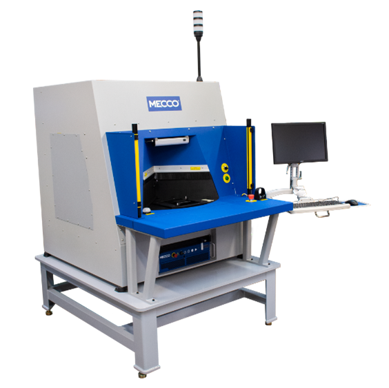 Custom engineered four position laser marking rotary system