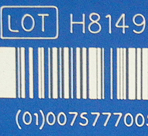 Laser mark 2D barcode
