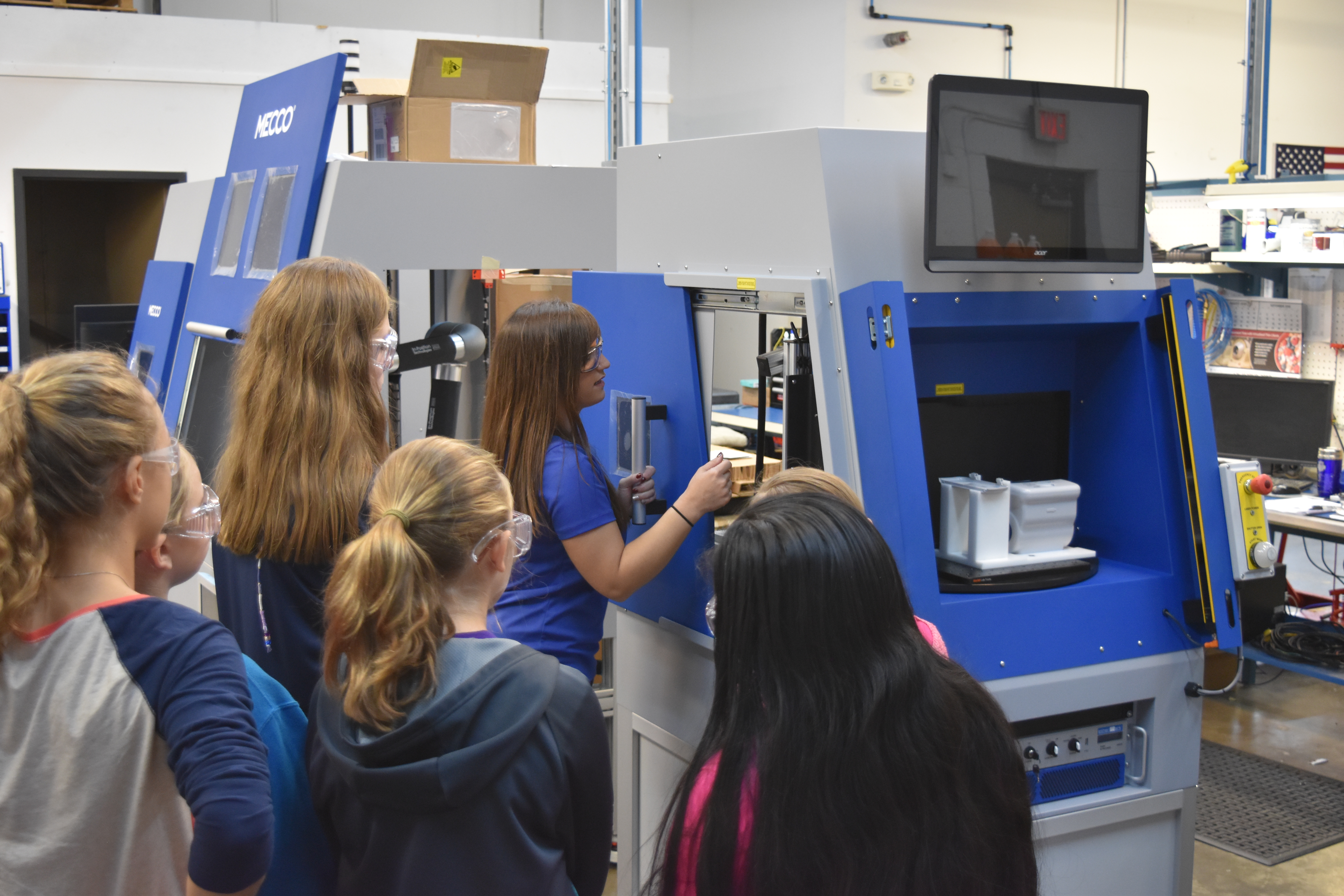 STEM students learn about laser marking