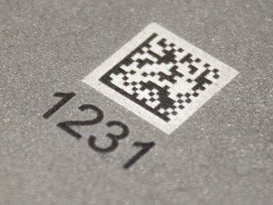 Fiber Laser Barcode Marking Sample