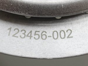 Fiber Laser Etch Marking Sample